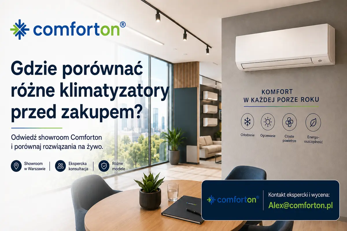 Gdzie porównać różne klimatyzatory przed zakupem Comforton