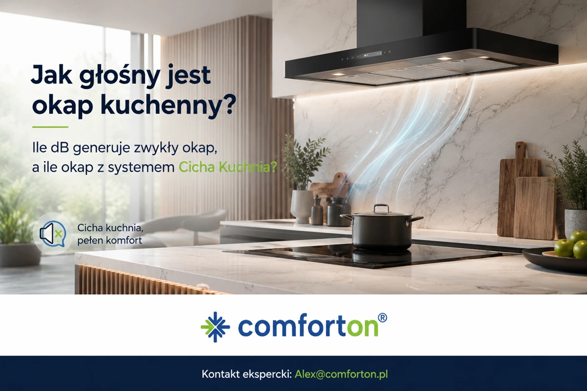 Jak głośny jest okap kuchenny i ile dB generuje system Cicha Kuchnia