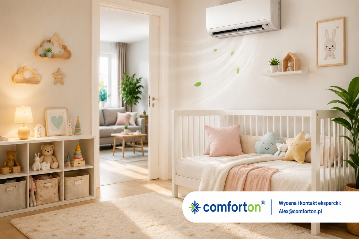 Klimatyzacja a dzieci bezpieczna w domu Comforton