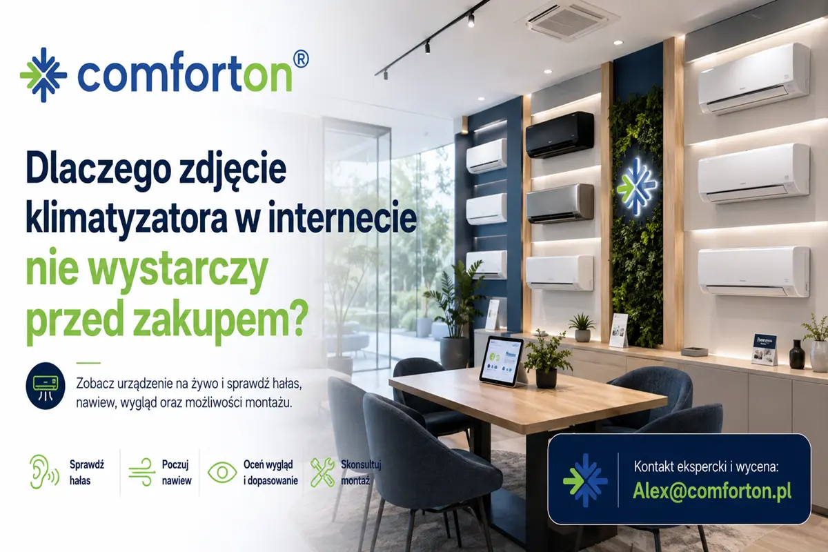 Dlaczego zdjęcie klimatyzatora w internecie nie wystarczy przed zakupem Comforton