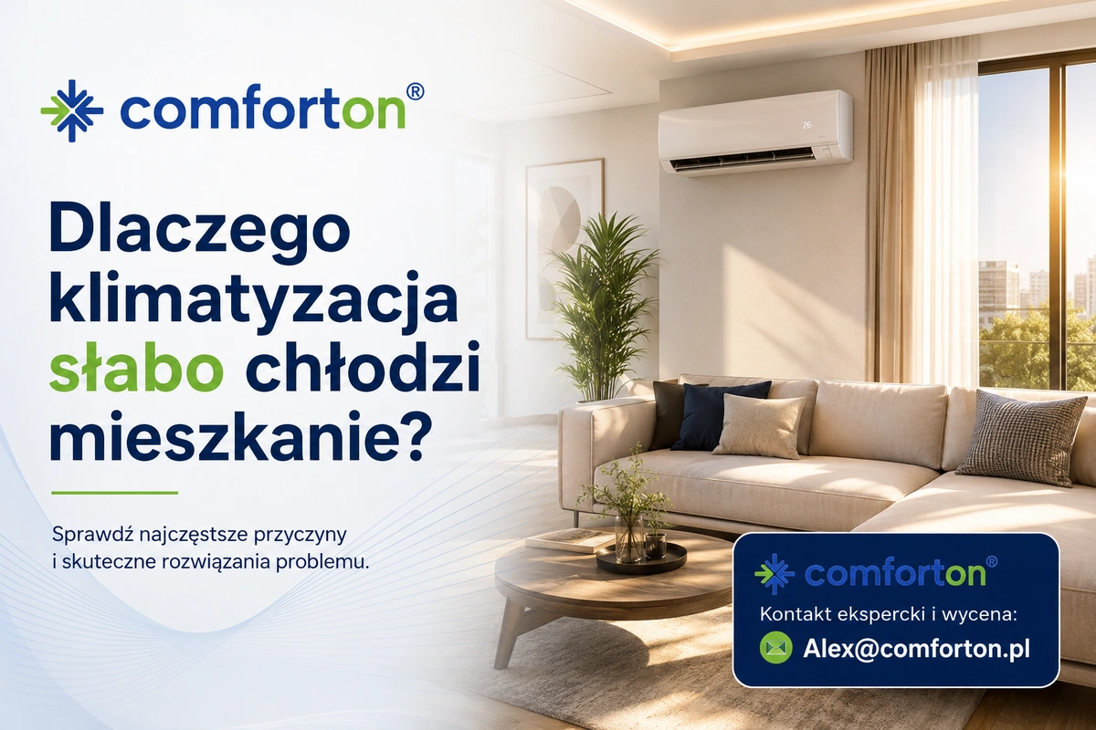 Dlaczego klimatyzacja słabo chłodzi mieszkanie?